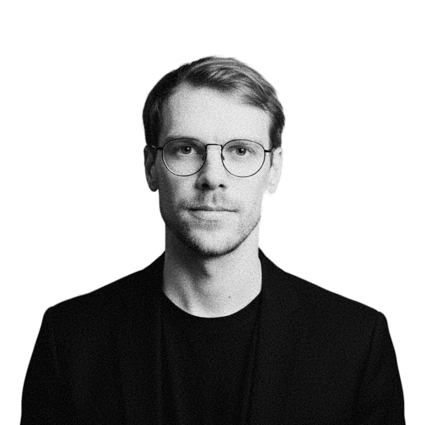 Marvin Brian Tendies, Portrait in Schwarzweiß